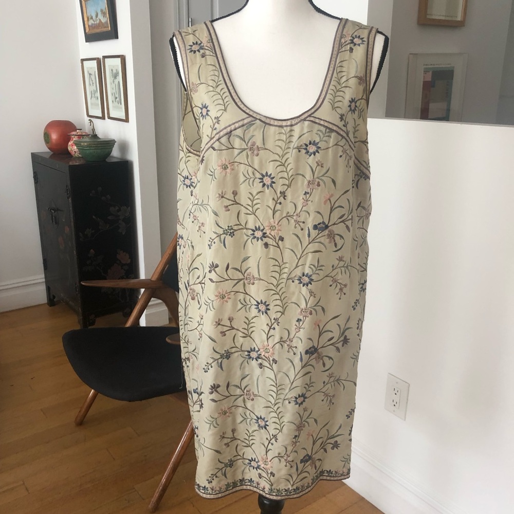 DKNY Silk Embroidered Chemise